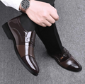 Men’s Leather Business Dress Shoes – Elegant Formal Office and Smart Casual Footwear