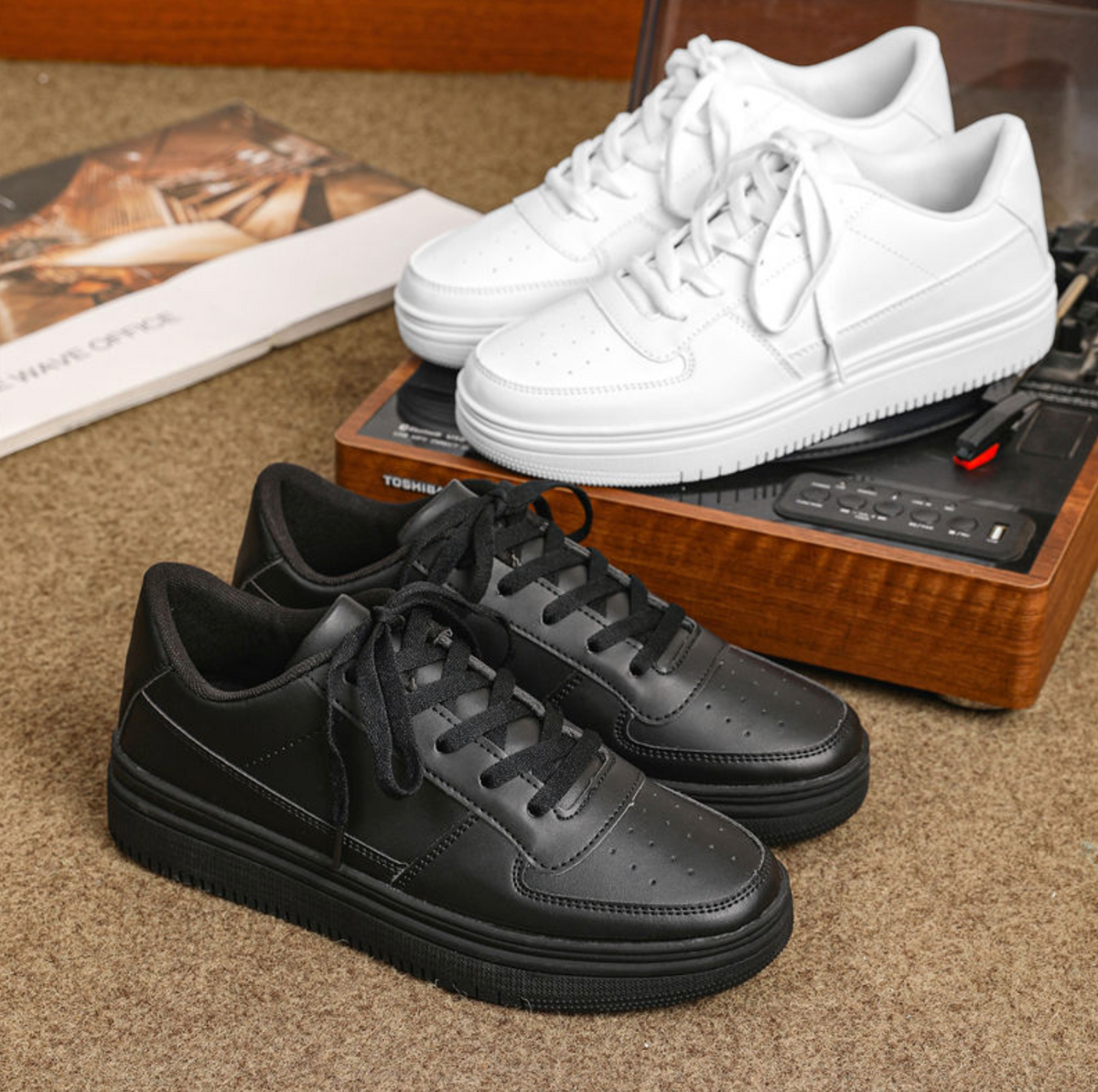 Men’s Luxury High-Top Sneakers – Fashion Streetwear Trainers for Everyday Style